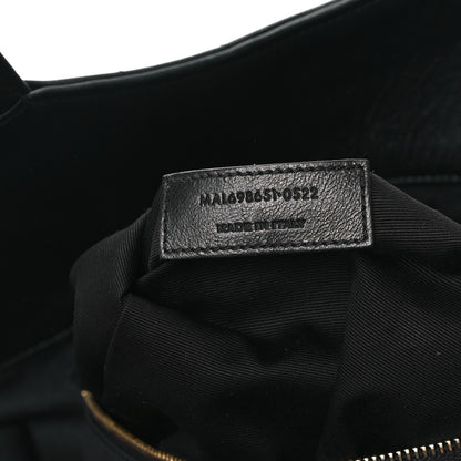 Saint Laurent Lambskin Quilted Maxi Icare Shopping Tote Black 7 of 11