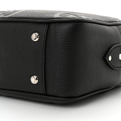 Gucci Piuma Calfskin Jumbo GG Embossed Medium Messenger Bag Black 10 of 10