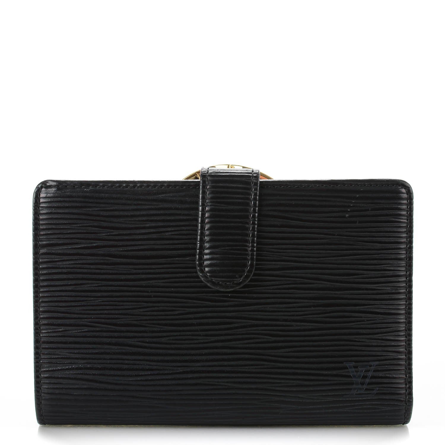 Louis Vuitton Epi French Purse Wallet Black 1 of 7