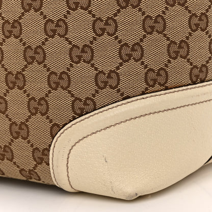 Gucci Monogram Web Large Treasure Boston Tote Beige 14 of 16