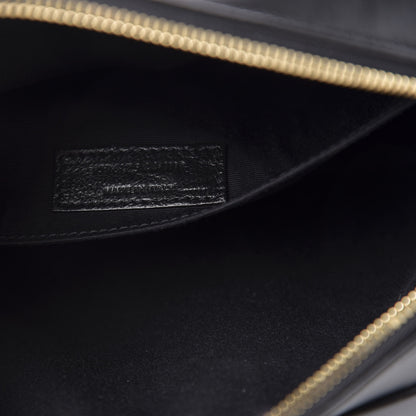 Saint Laurent Calfskin Matelasse Monogram Lou Camera Bag Black 7 of 10