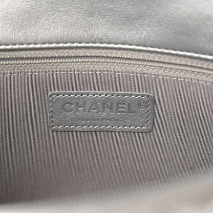 Chanel Metallic Lambskin Medium Chain All Over Flap Silver 6 of 12