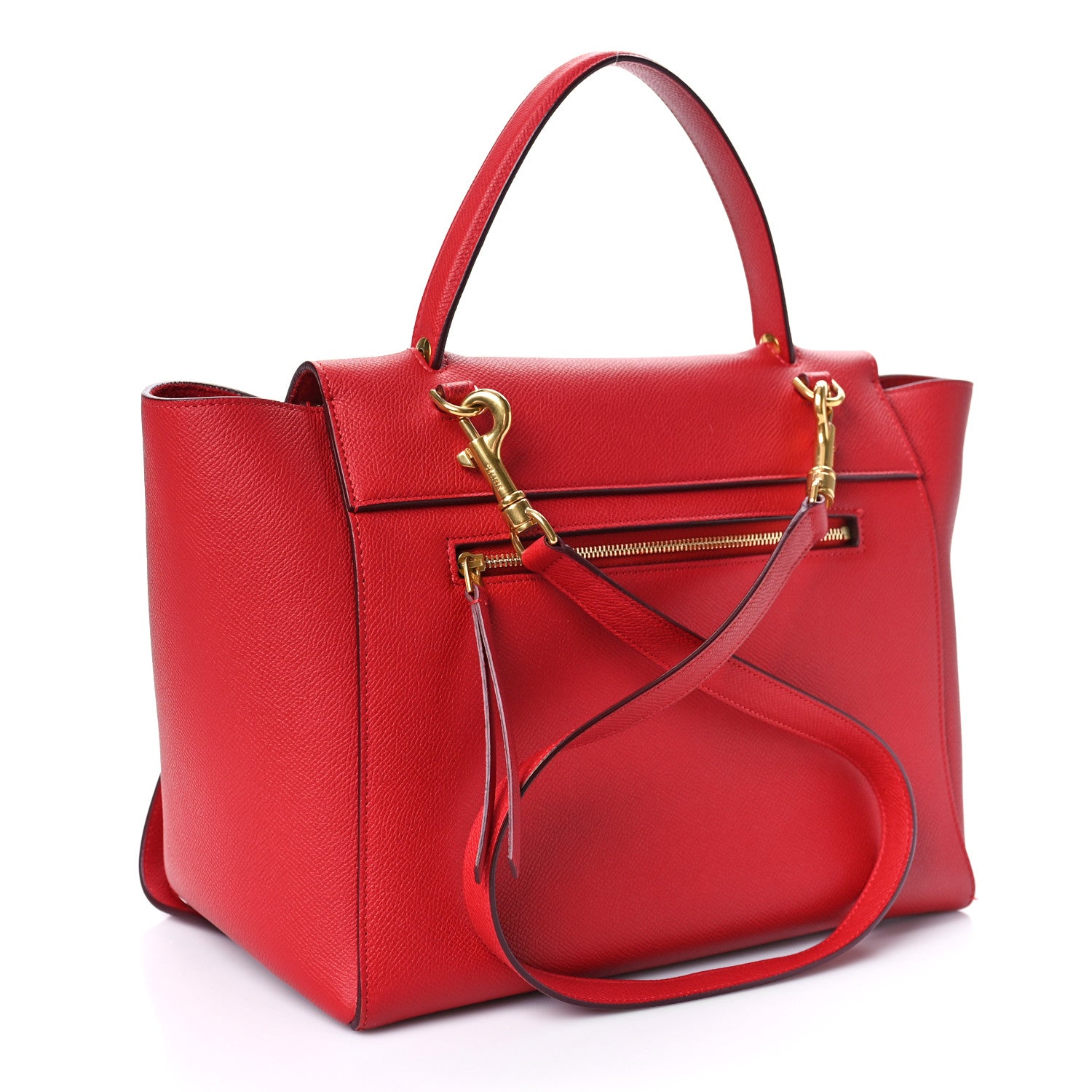 Celine Grained Calfskin Mini Belt Bag Coquelicot 3 of 9