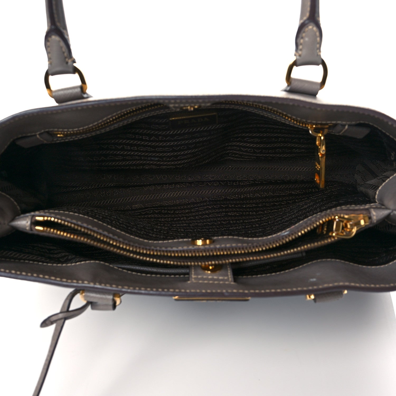Prada Saffiano Medium Galleria Double Zip Tote Marmo 5 of 12