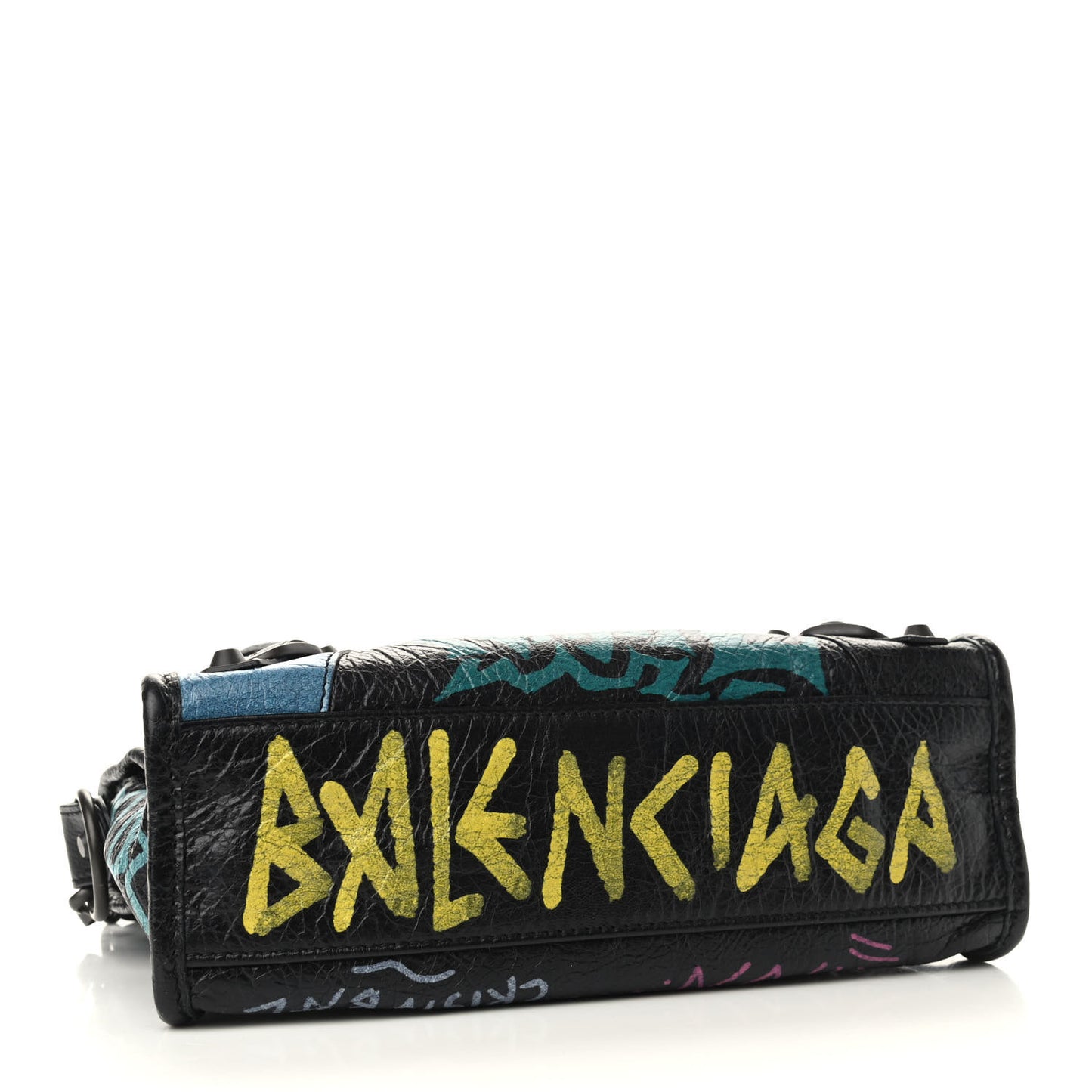 Agneau Arena Graffiti All Over Classic Hardware Mini City Black Multicolor