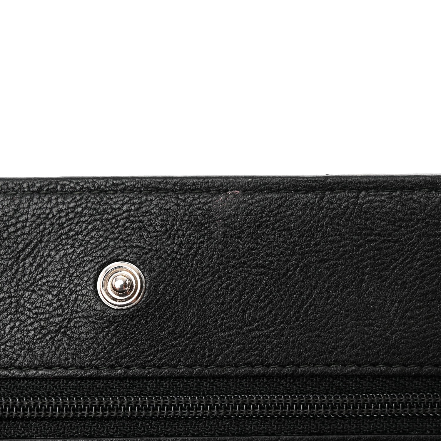 Chanel Crumpled Calfskin Quilted Wallet On Chain WOC So Black 15 of 17