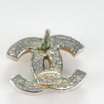 Chanel Crystal CC Earrings Light Grey 4 of 6