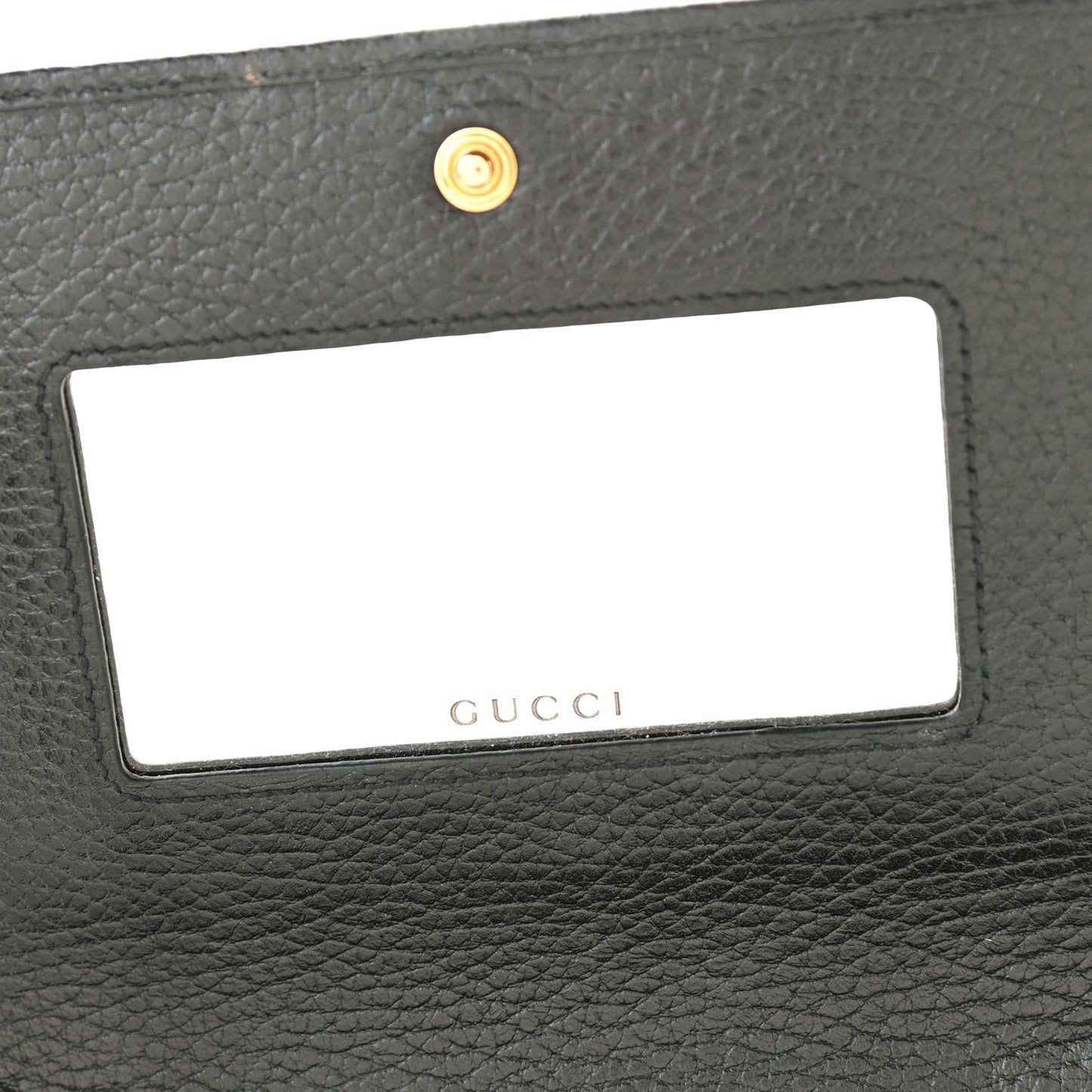 Calfskin Mini GG Marmont Chain Wallet Black