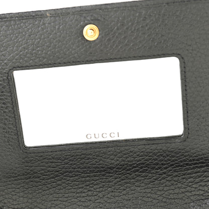 Gucci Calfskin Mini GG Marmont Chain Wallet Black 6 of 8