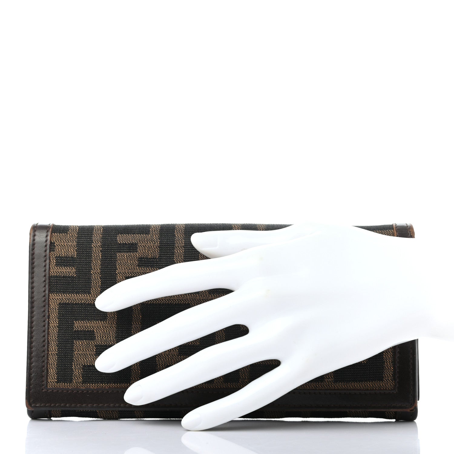Fendi Zucca Continental Wallet Tobacco 2 of 13