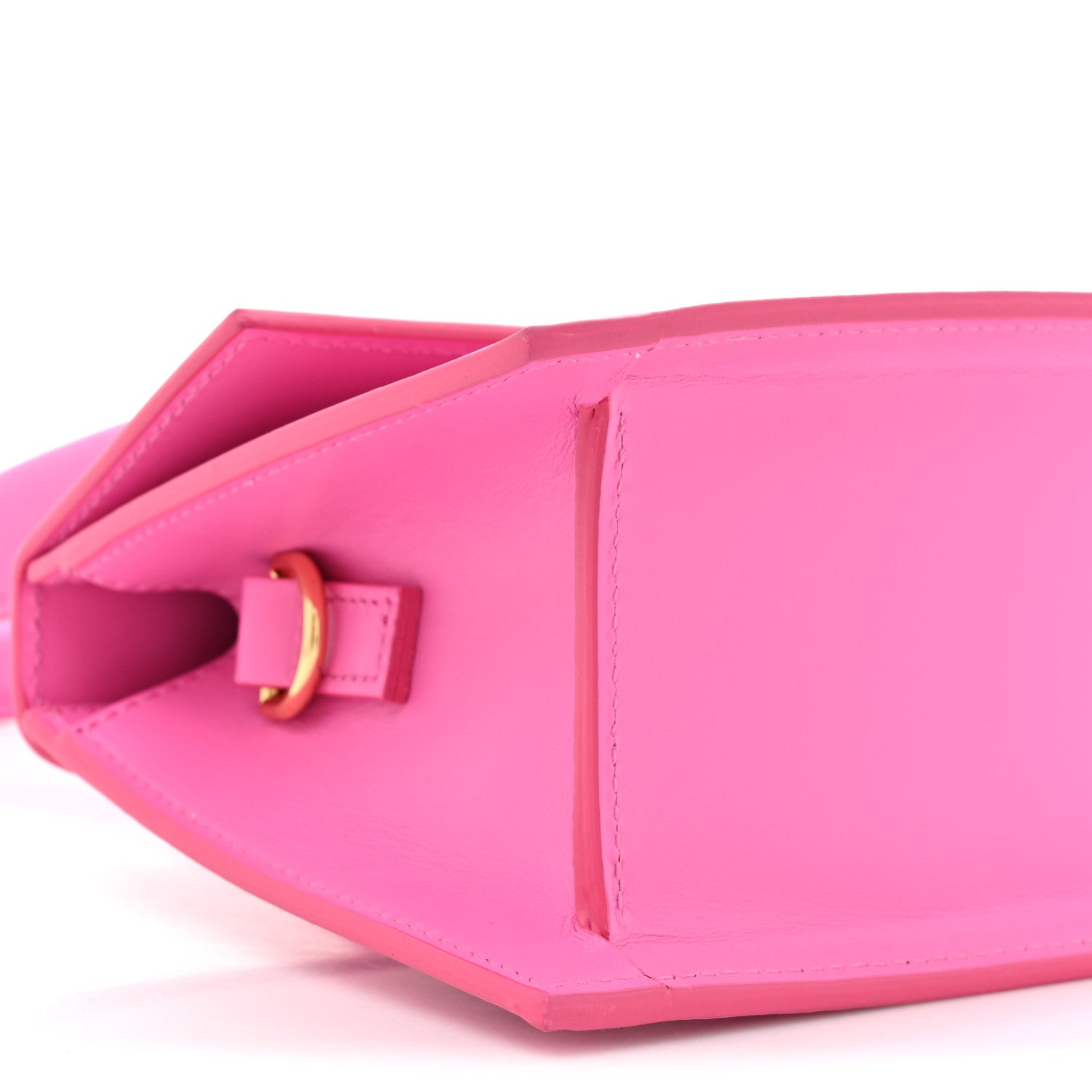 Jacquemus Smooth Calfskin Le Chiquito Moyen Neon Pink 1820185