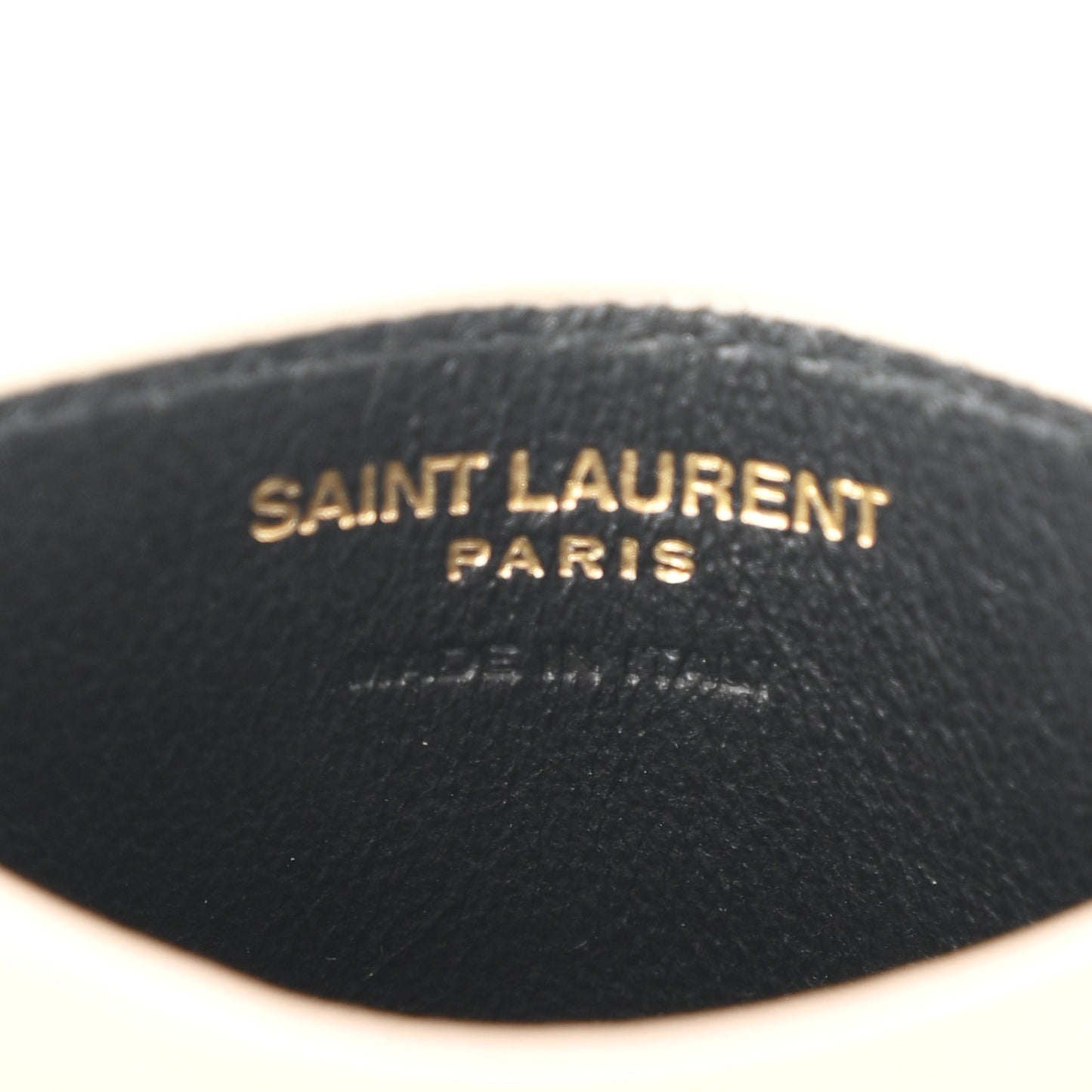 Grain De Poudre Matelasse Chevron Monogram Credit Card Case Dark Beige