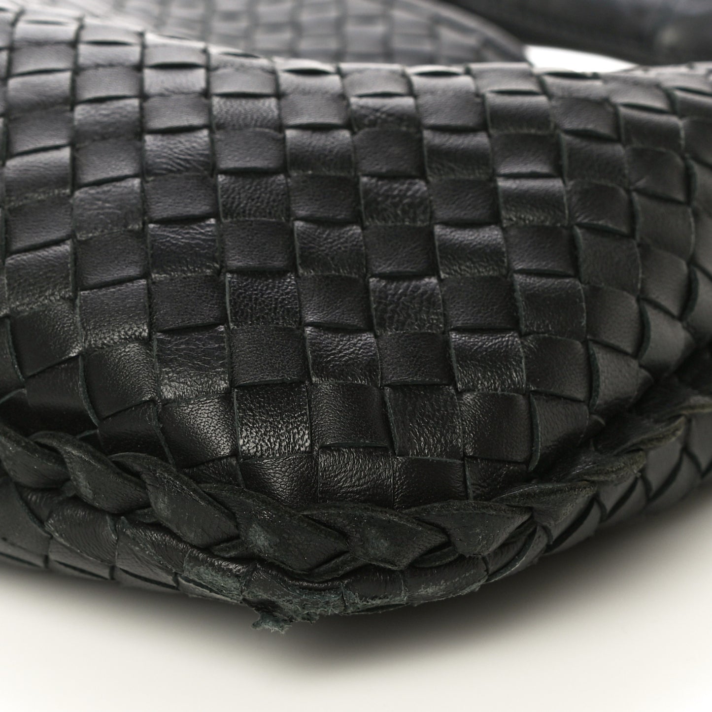 Nappa Intrecciato Small Veneta Hobo Black