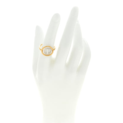 Christian Dior Metal Montaigne 30 Ring Silver Gold 2 of 4