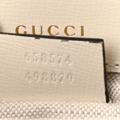 Gucci GG Supreme Monogram Web Mini Horsebit 1955 Shoulder Bag Beige Mystic White 8 of 11