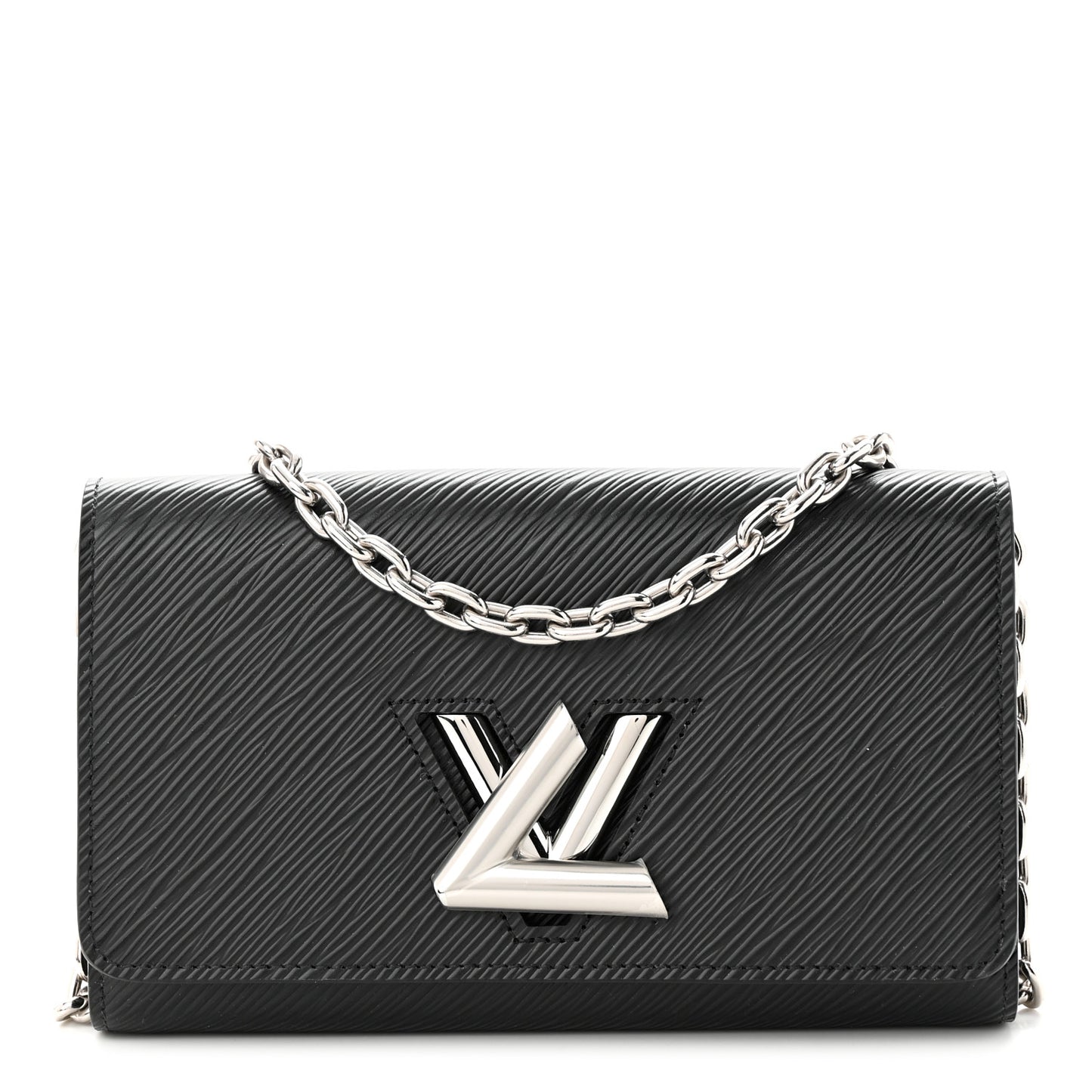 Epi Twist Chain Wallet Black