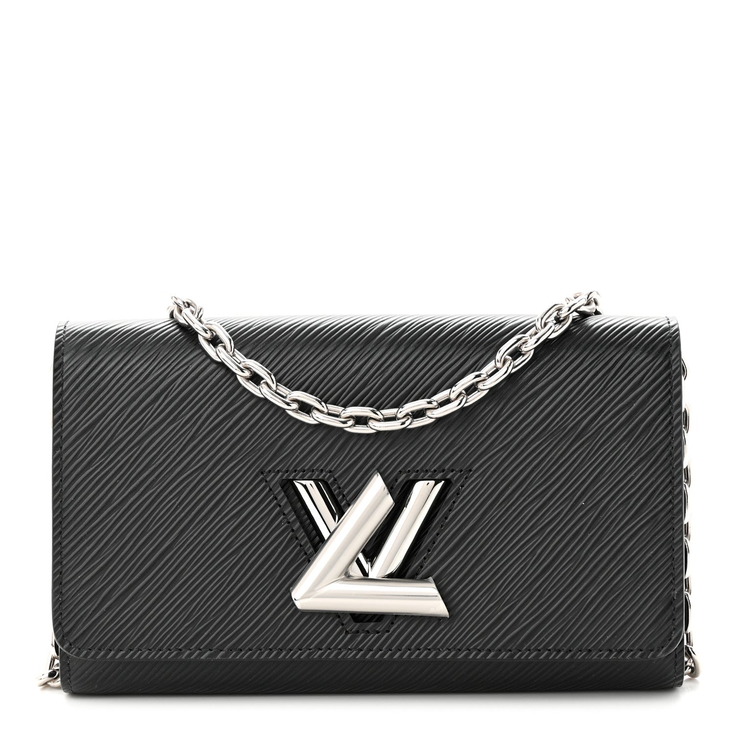 Louis Vuitton Epi Twist Chain Wallet Black 1 of 12