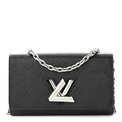 Louis Vuitton Epi Twist Chain Wallet Black 1 of 12