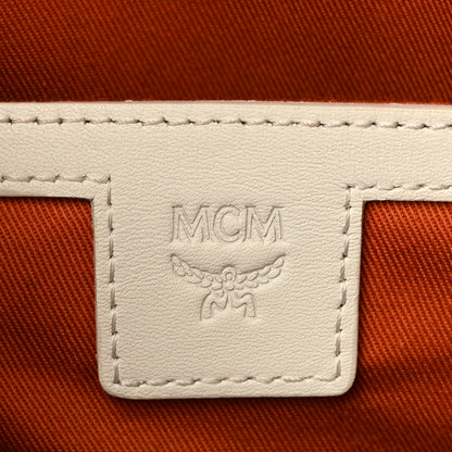 MCM Visetos Mini Stark Backpack Cognac White 6 of 10