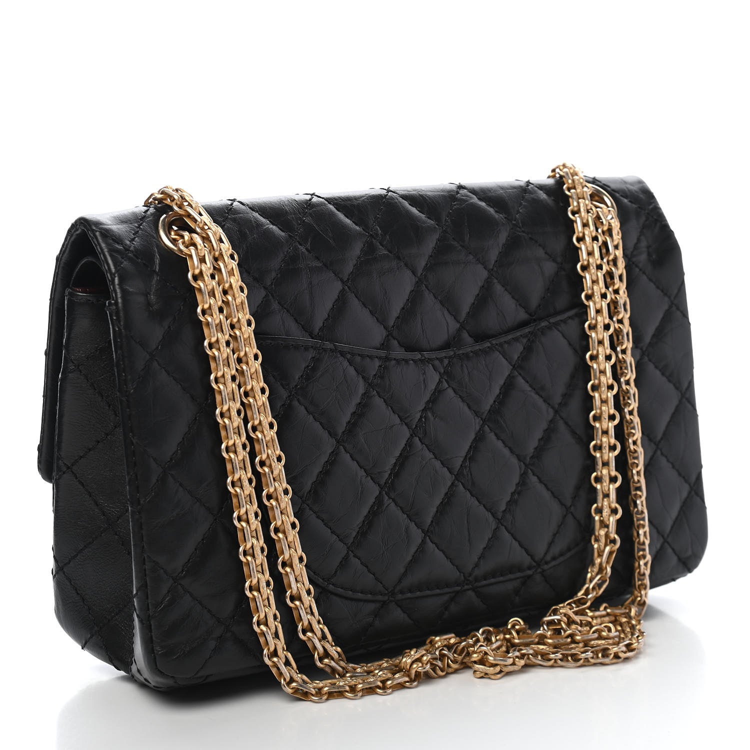 Chanel Aged Calfskin Quilted 2.55 Reissue 225 Flap Black 2 of 8
