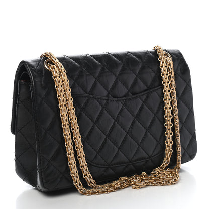 Chanel Aged Calfskin Quilted 2.55 Reissue 225 Flap Black 2 of 8