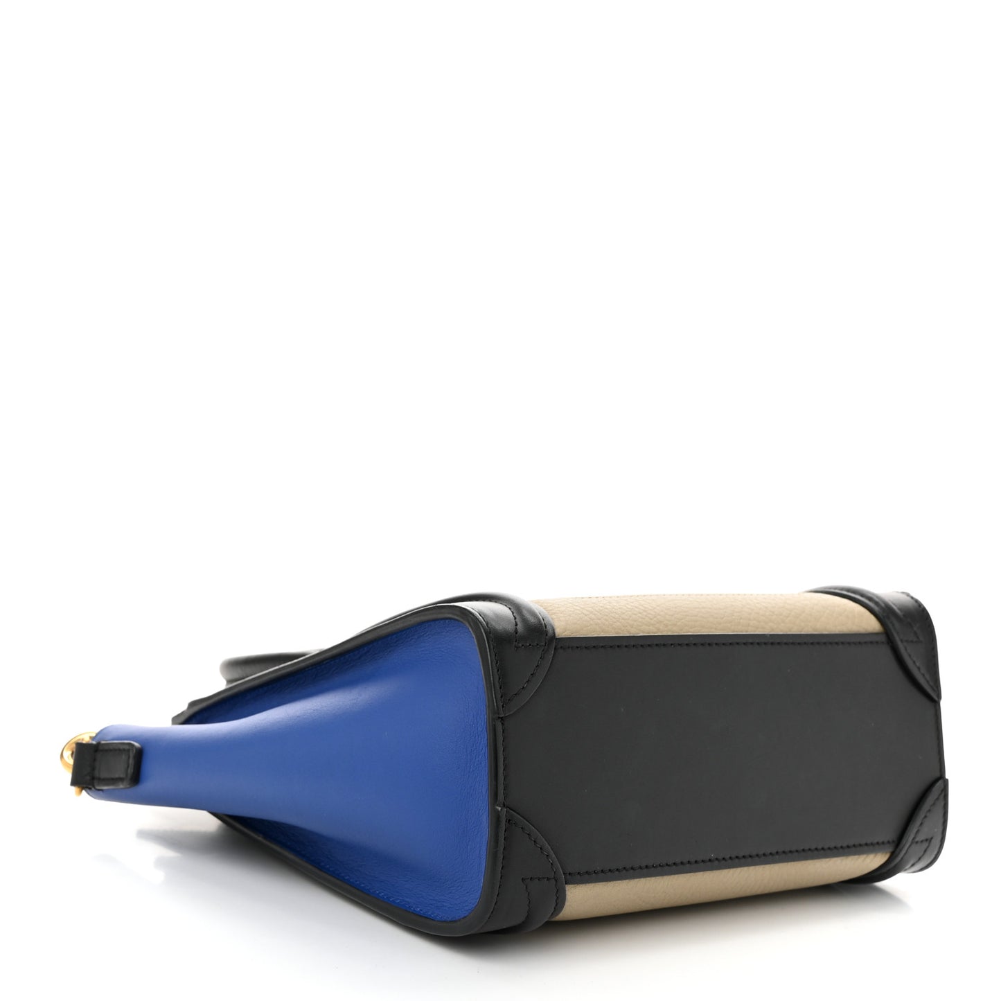 Bullhide Calfskin Nano Tri-Color Luggage Light Taupe