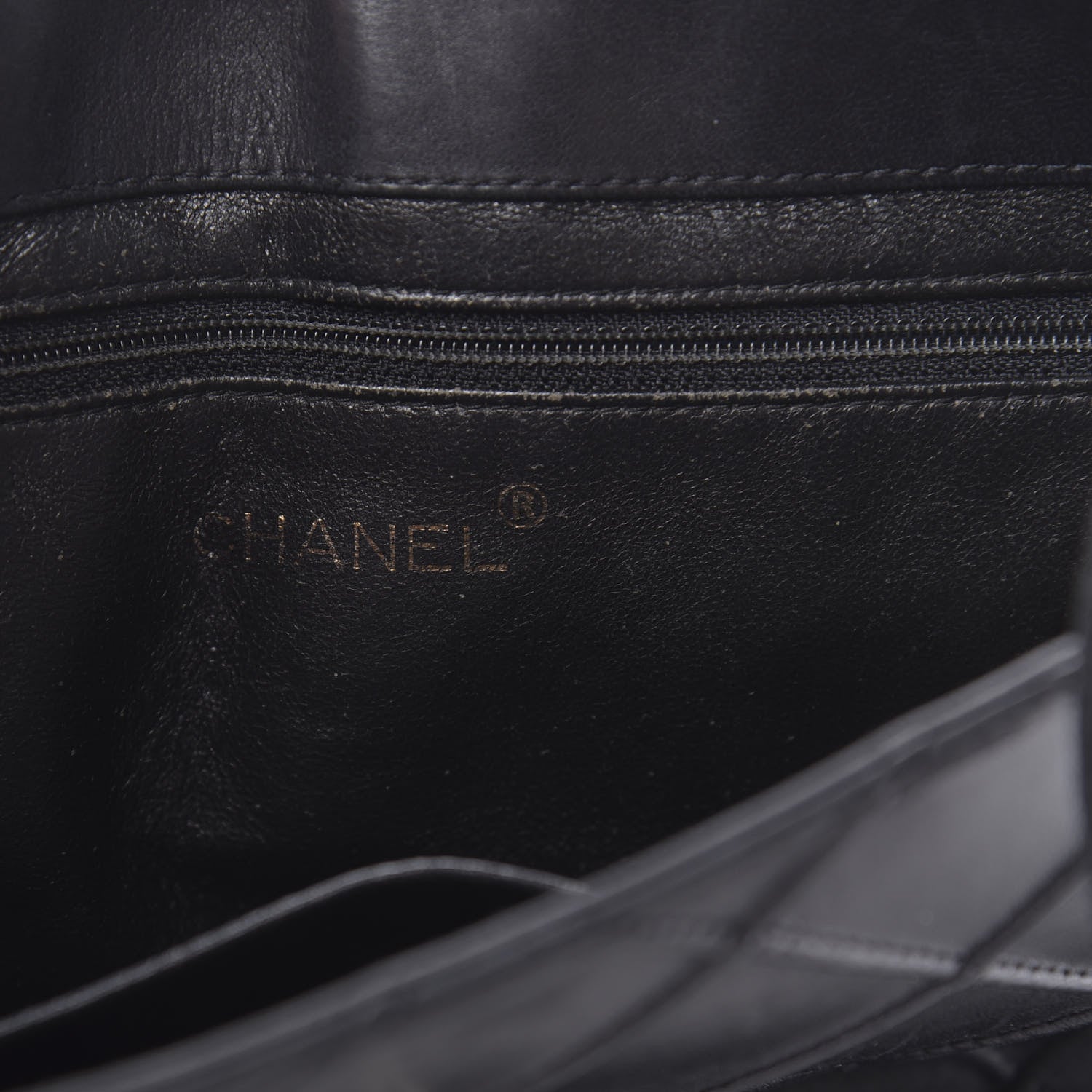 Chanel Lambskin Diamond Stitched Shoulder Bag Black 6 of 17
