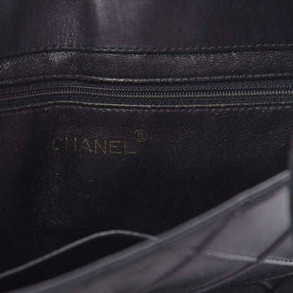 Chanel Lambskin Diamond Stitched Shoulder Bag Black 6 of 17