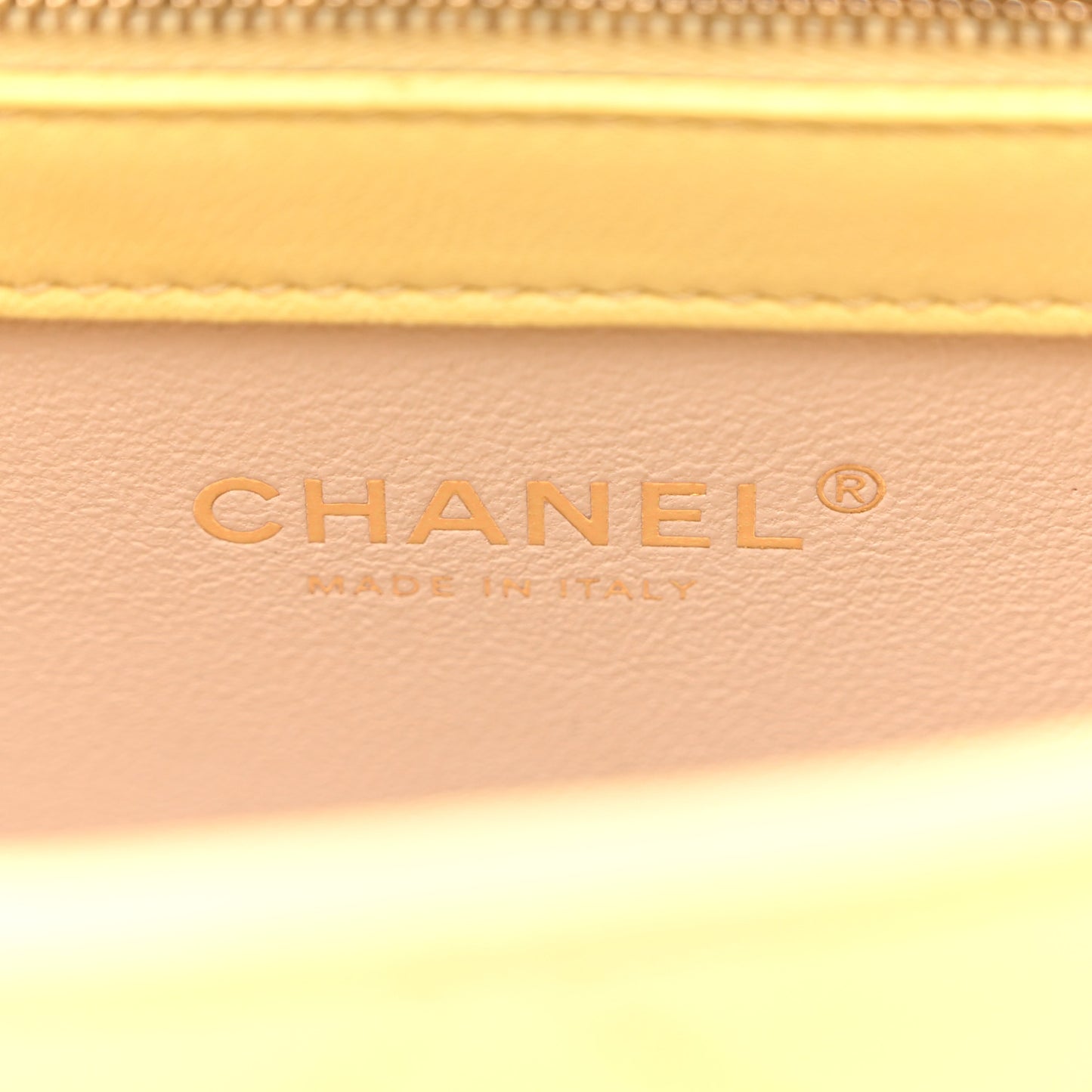 Lambskin Stitched Coco Luxe Small Flap Yellow