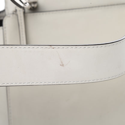 Fendi Vitello Baltico Dolce Shiny Nappa Lace Up DotCom Satchel White Parrot 14 of 16