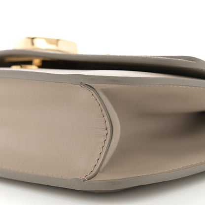 Chloe Calfskin Suede C Clutch With Chain Motty Grey 10 of 10