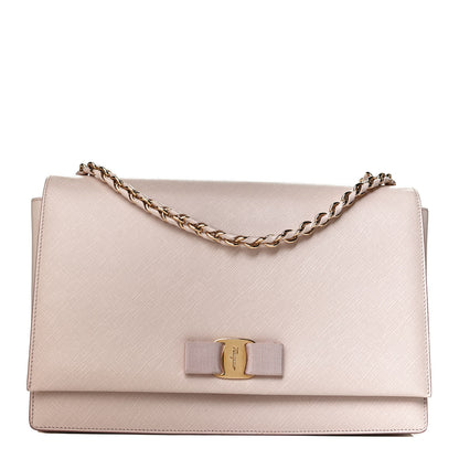 Salvatore Ferragamo Printed Calfskin Medium Ginny Shoulder Bag Macaron 1 of 10