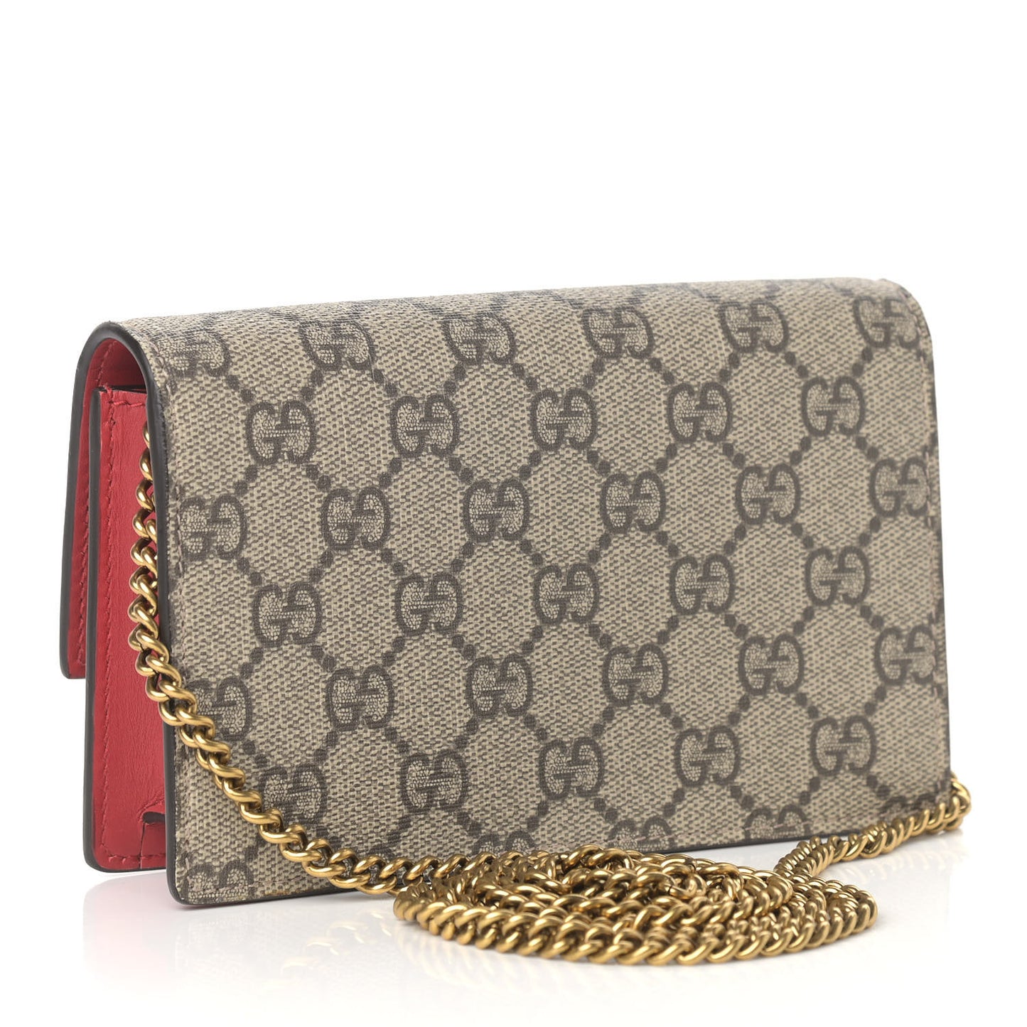 GG Supreme Monogram Mini Cherry Chain Bag