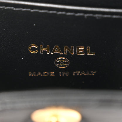 Chanel Shiny Aged Calfskin Quilted Mini Nano Kelly Shopper Black 6 of 11
