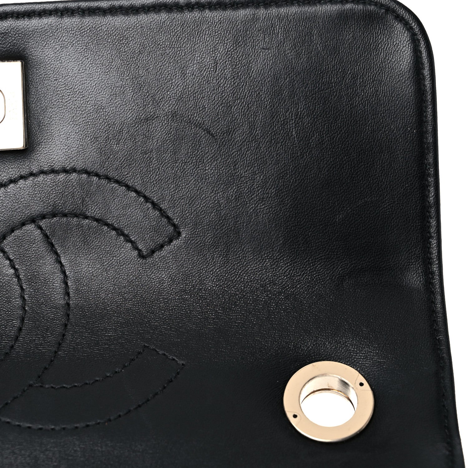 Chanel Lambskin Chevron Quilted Small Trendy CC Dual Handle Flap Bag Black 12 of 14
