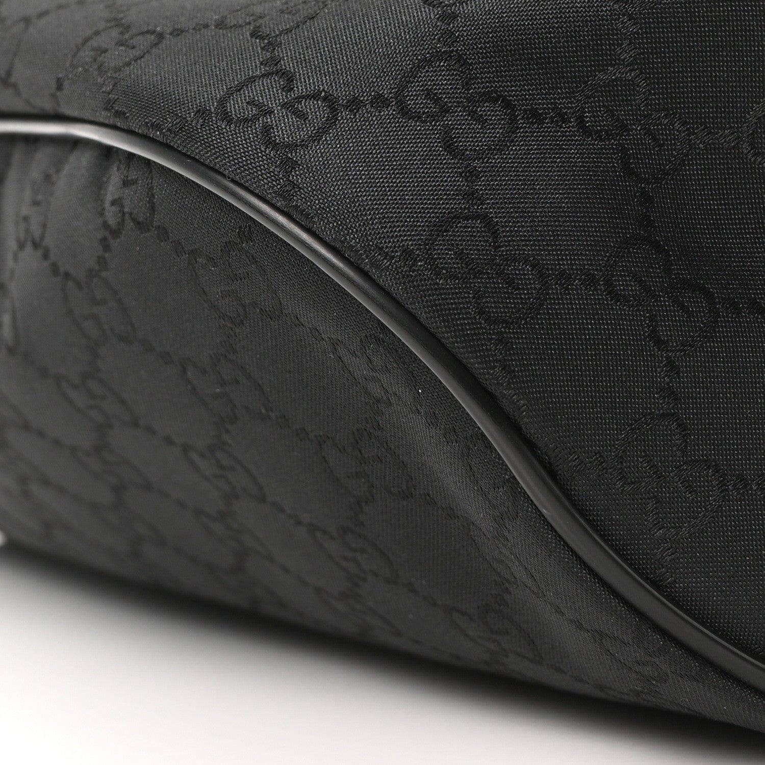 Gucci Nylon Monogram Fanny Pack Belt Bag Black 10 of 10