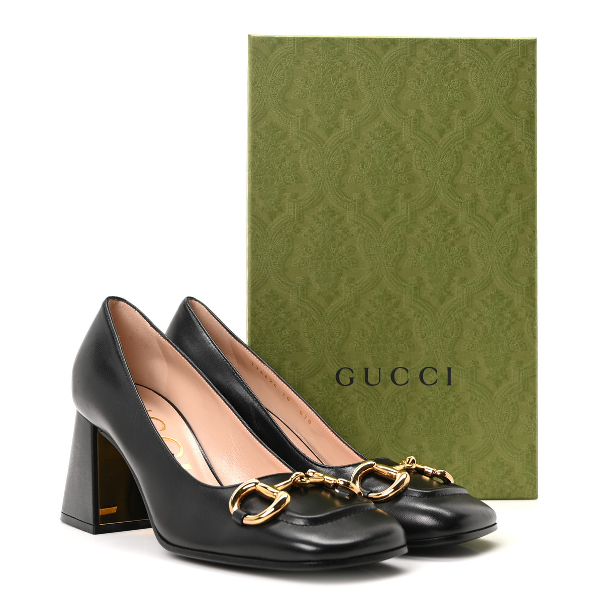 Gucci Malaga Kid Horsebit 75mm Pumps 38 Black 10 of 10