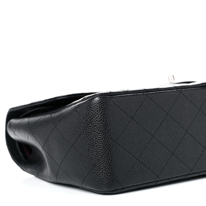Chanel Caviar Quilted Jumbo Double Flap Black 8 of 13