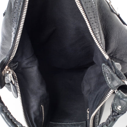 Balenciaga Agneau Giant Brogues Hardware Day Hobo Black 9 of 10