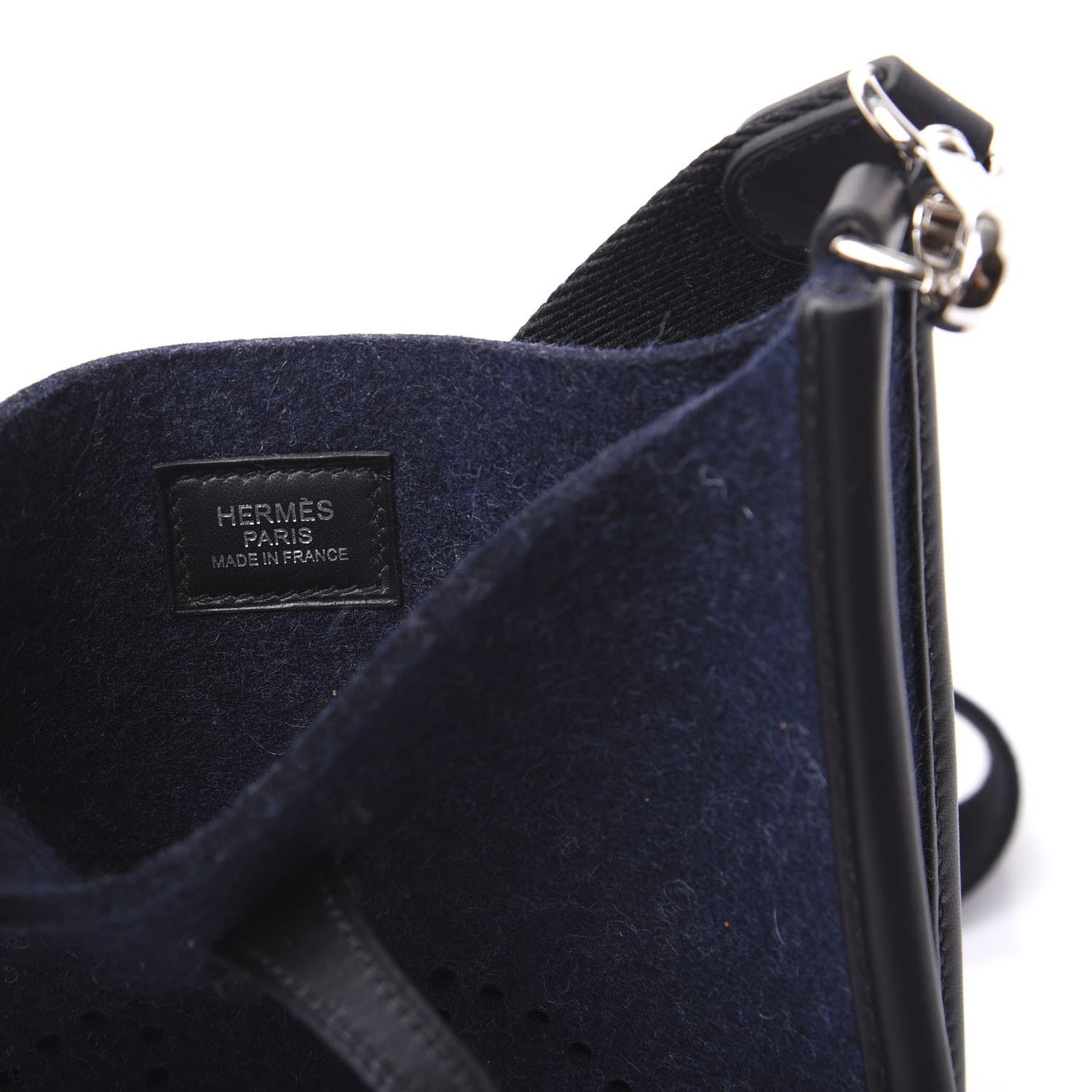 Hermes Feutre Swift Evelyne TPM Bleu Nuit Black 7 of 9
