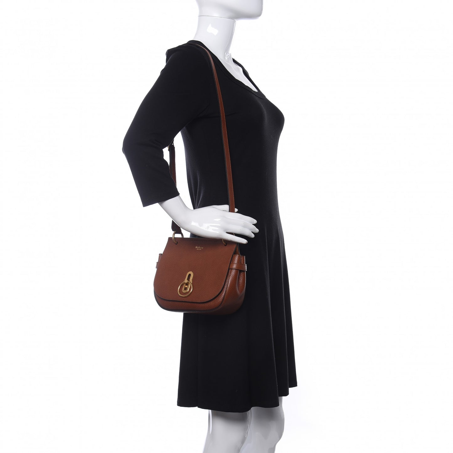 Small Classic Grain Small Amberley Satchel Oak