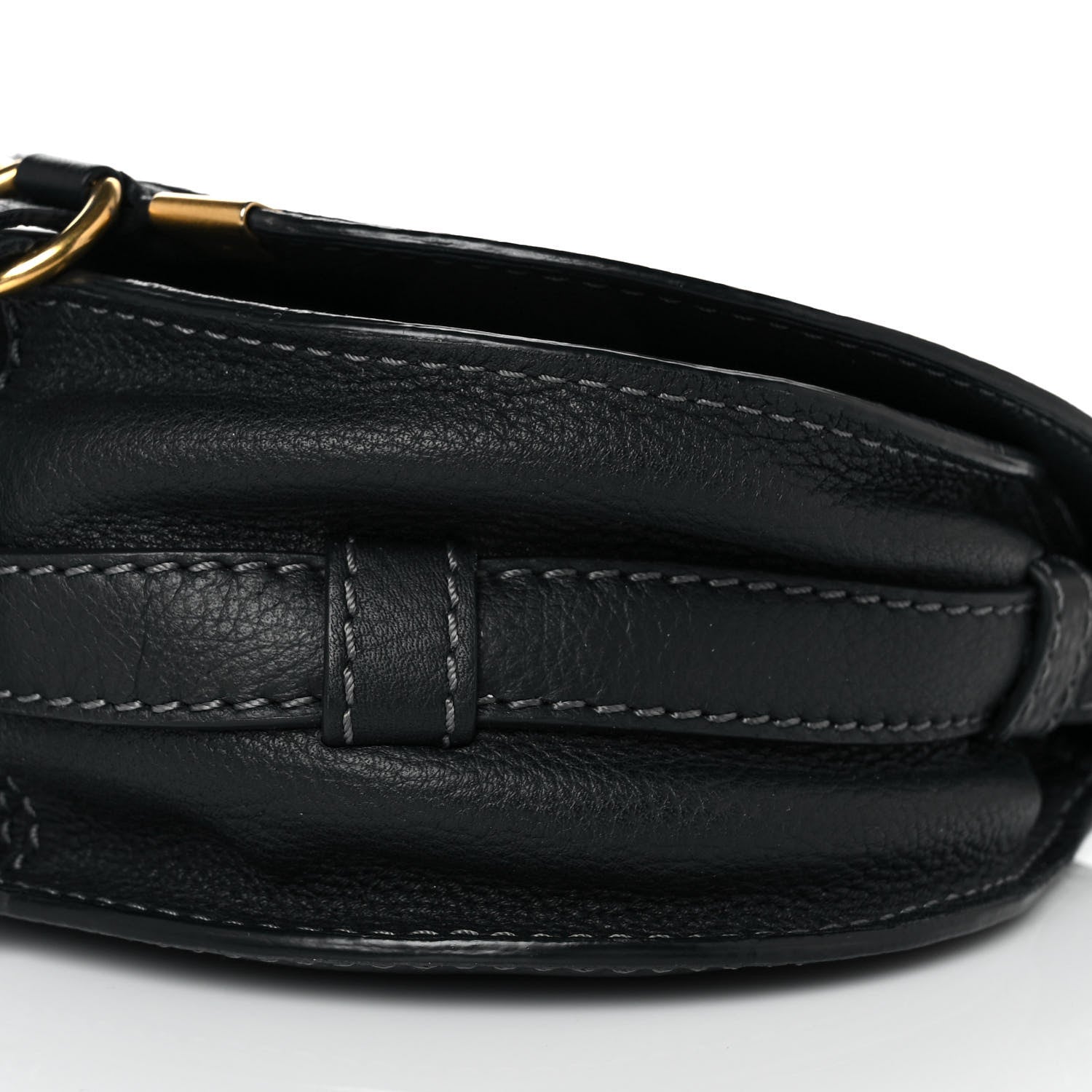Chloe Calfskin Mini Marcie Round Crossbody Bag Black 10 of 10