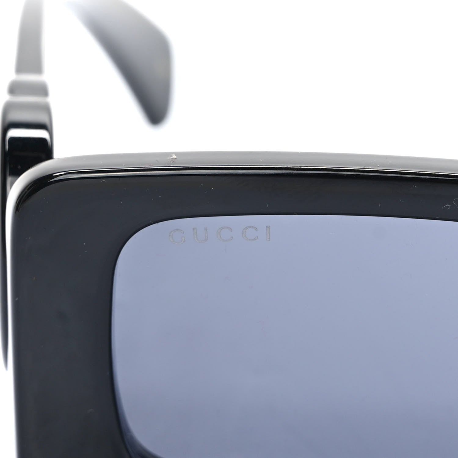 Gucci Acetate Chaise Rectangle Frame Sunglasses GG1325S Black 5 of 8