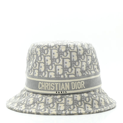 Christian Dior Oblique Bucket Hat 59 Grey 3 of 9