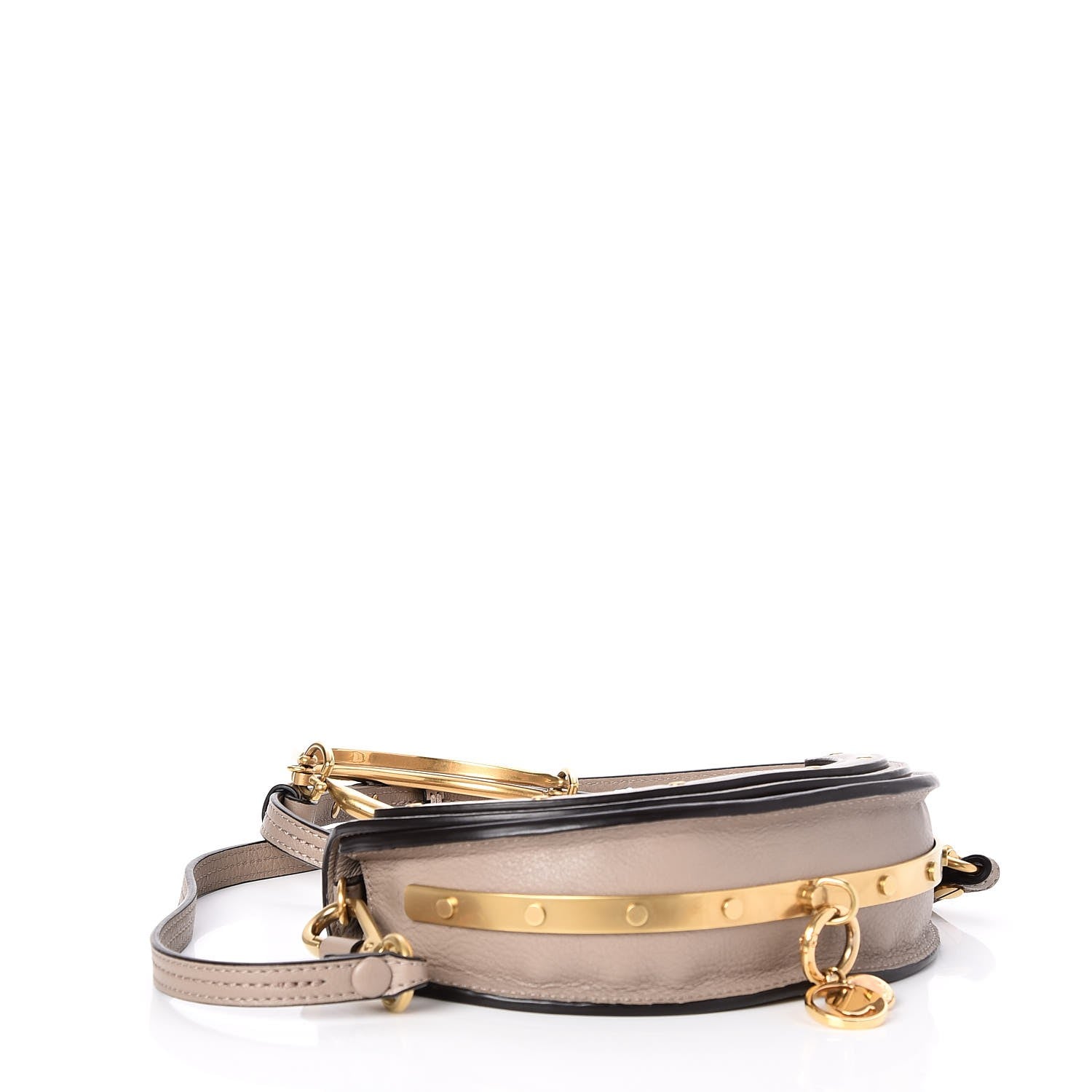 Chloe Calfskin Small Nile Bracelet Minaudiere Bag Motty Grey 4 of 8