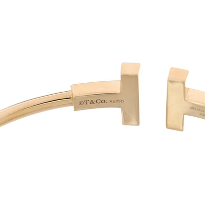 Tiffany 18K Yellow Gold Diamond Mother of Pearl T Wire Bracelet 3 of 5