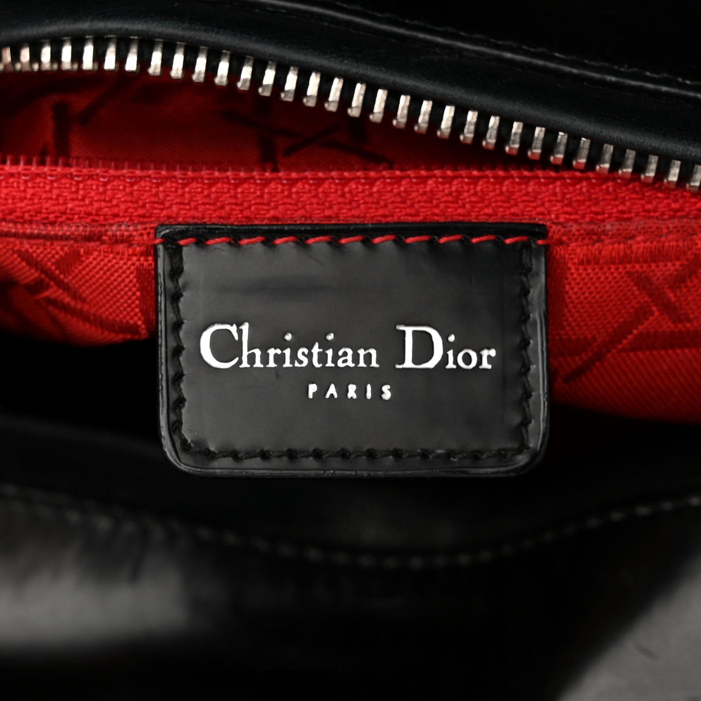 Patent Cannage Medium Lady Dior Black