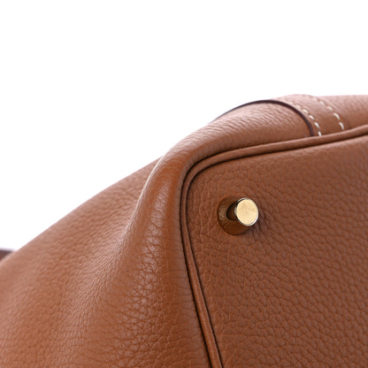 Hermes Taurillon Clemence Picotin Lock 18 PM Gold 7 of 10