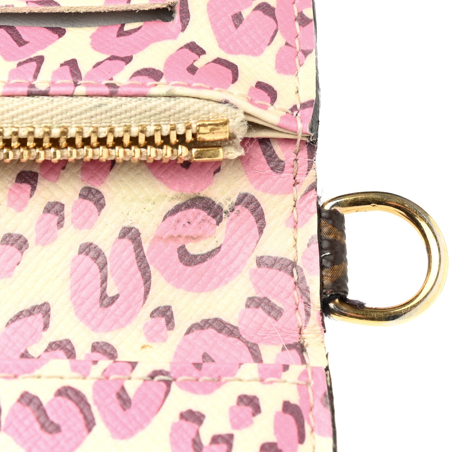 Louis Vuitton Monogram Leopard Insolite Wallet Blanc Corail 10 of 10