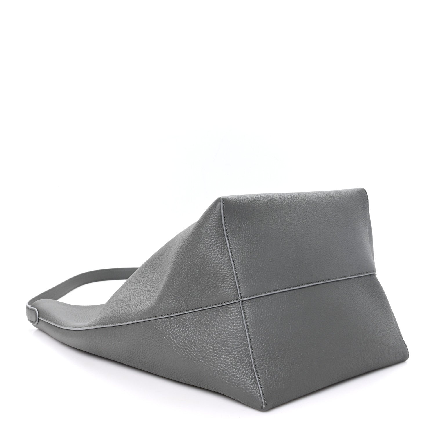 The Row Grained Calfskin Large N/S Park Tote Timouse Grey 4 of 9